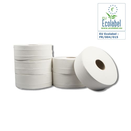 Papier toilette rouleau géant Jumbo  blanc 380m prédécoupé 8,3 x 17,5 cm Paredes Expert