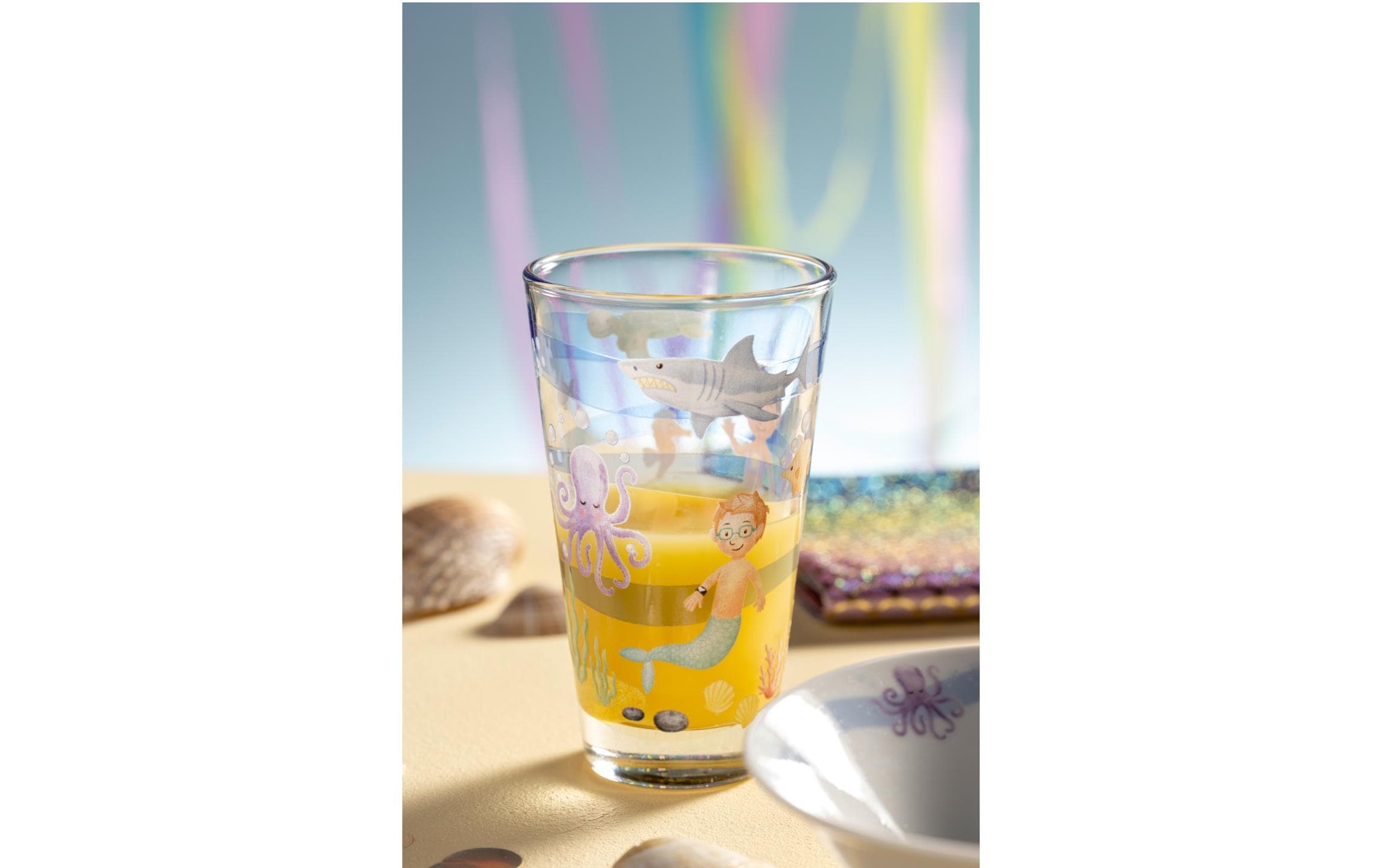 Kindertrinkglas Avventura 300 ml, 6 Stück, MeerTrinkglas für Kinder