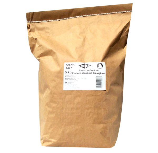 MORGA Haferflocken<br>5 kg, Beutel, Bio