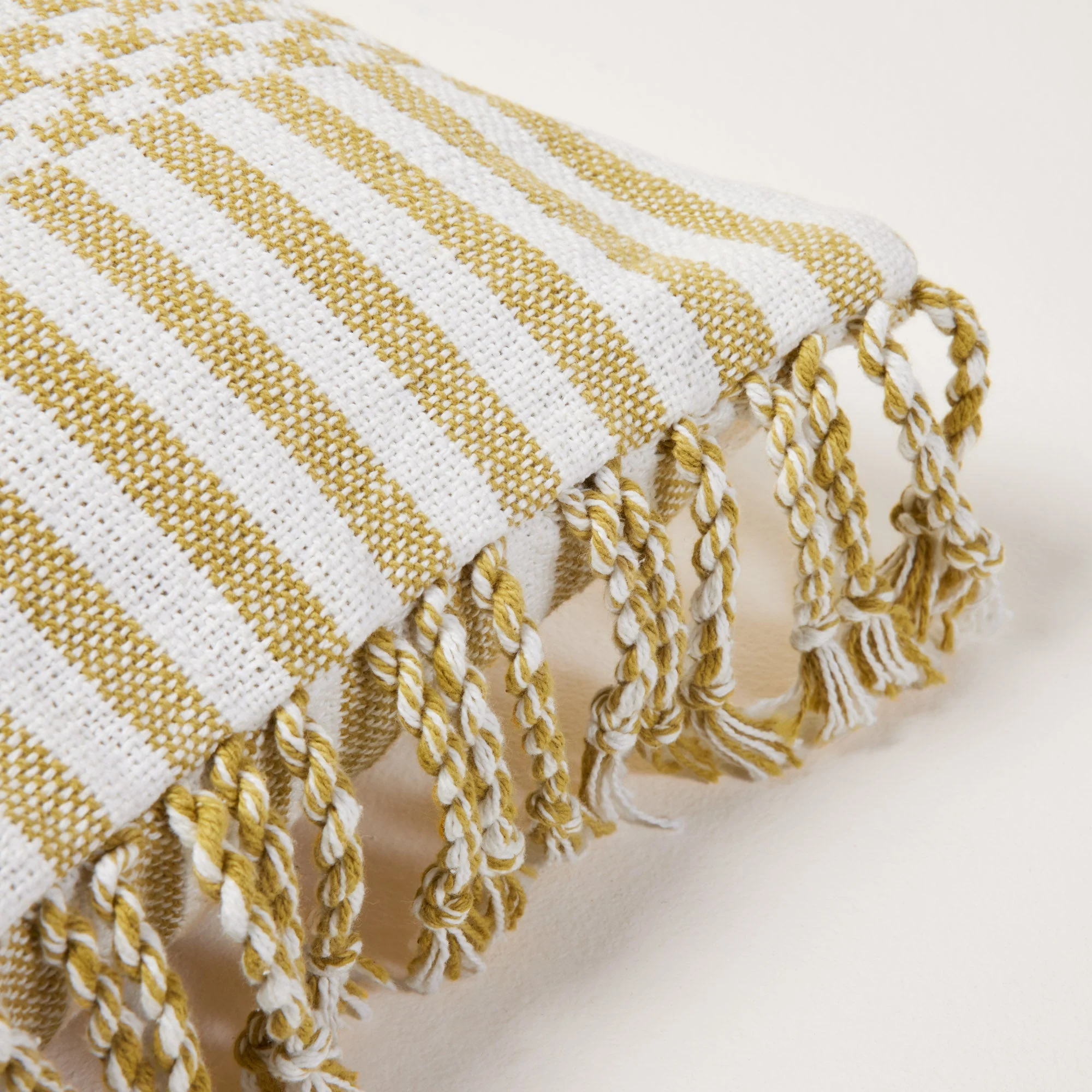 FARIK - Housse de coussin | Jaune