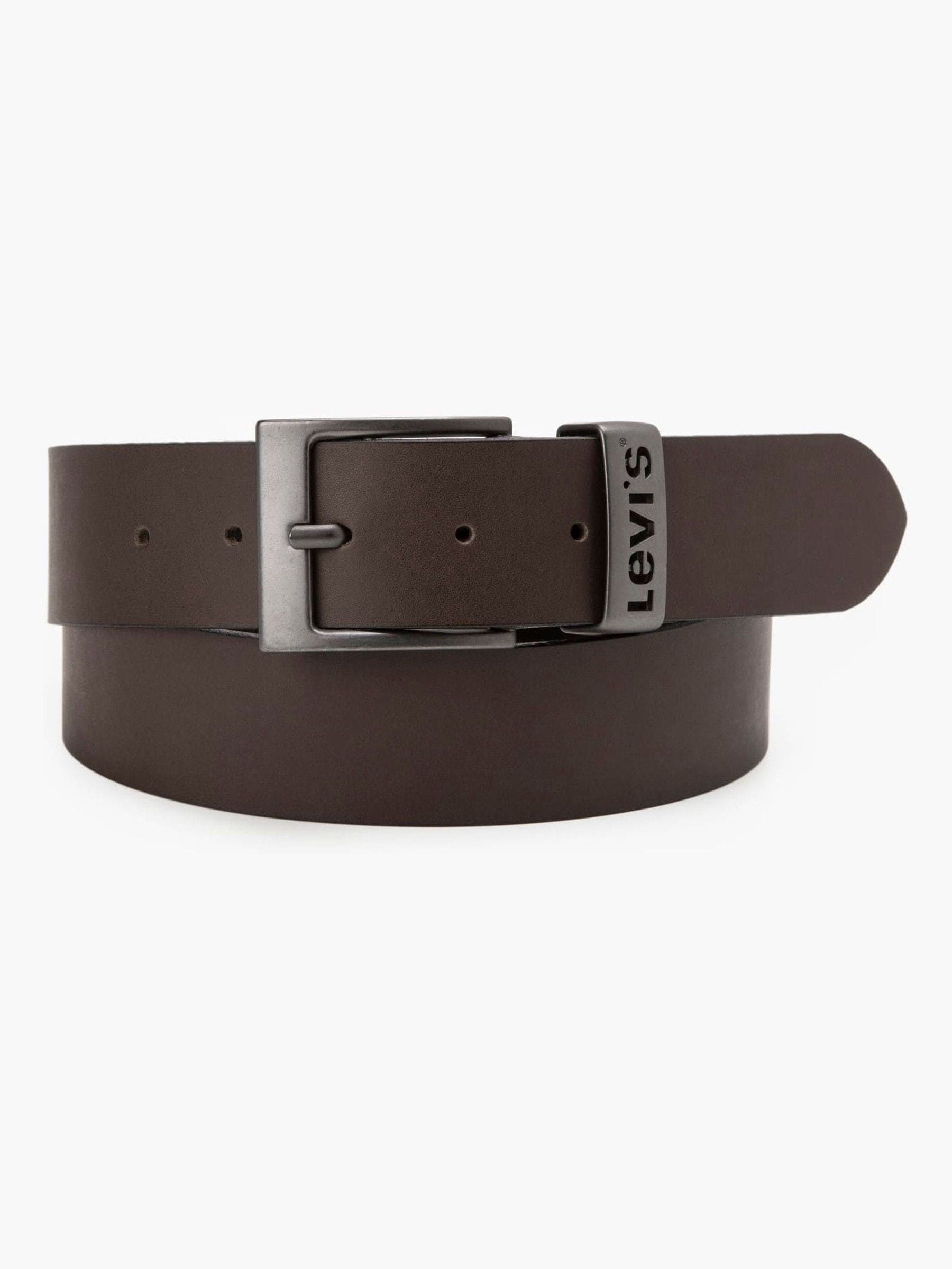 Metaalbruin - Levi's® Ashland metalen riem met logo