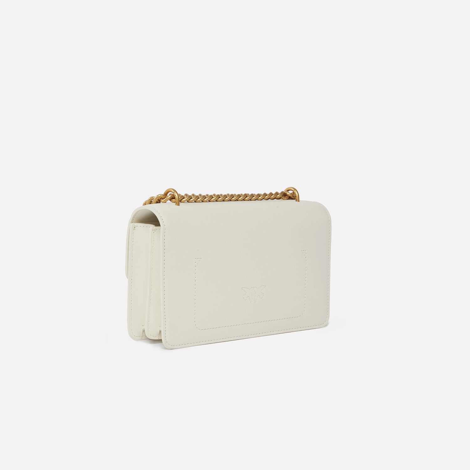 Pinko Love One Mini Dc Vitello Seta white