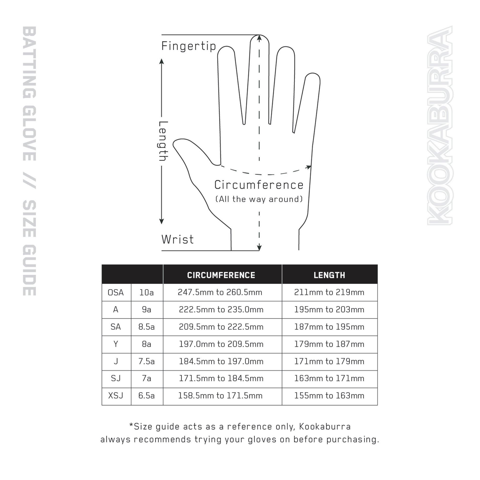 Kookaburra Sport Kahuna 750 Batting Gloves Adult Right Hand