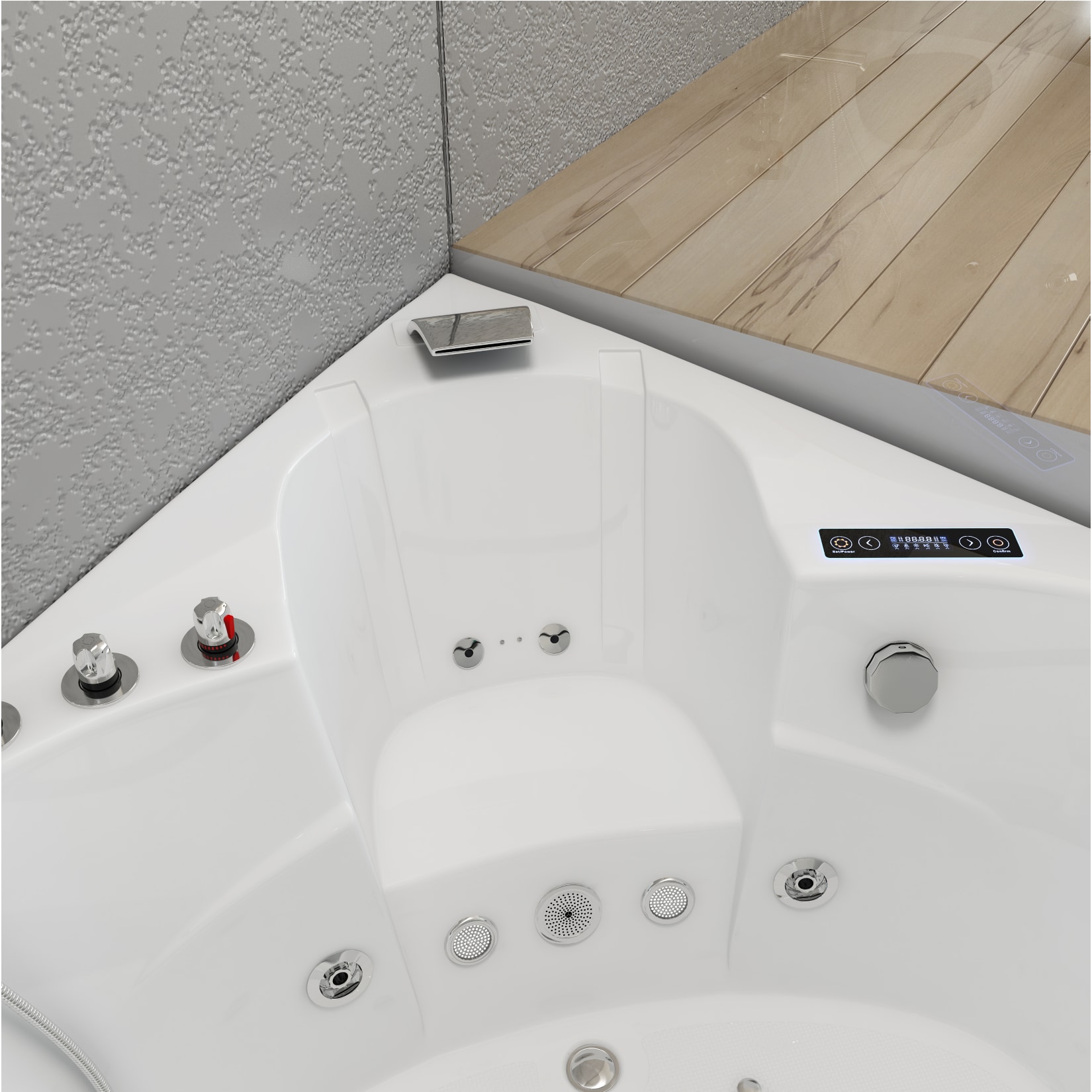 Home Deluxe Laguna L Mini Whirlpool, weiß