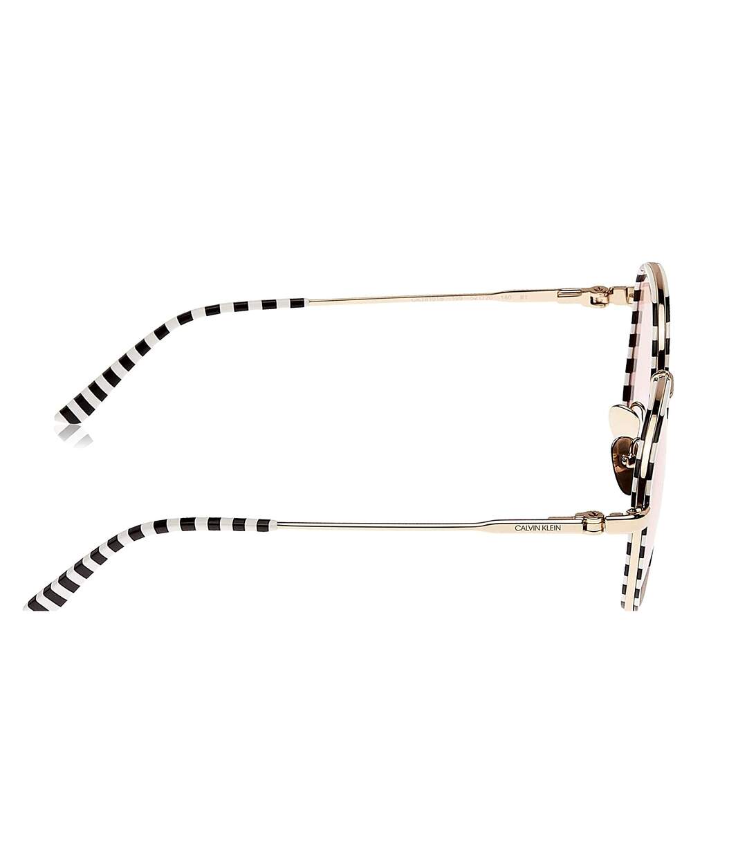 Calvin Klein - Lunettes de soleil - Femme (Noir / blanc) (Taille unique) - UTUT824