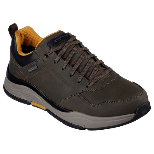 Skechers Relaxed Fit Banago Waterproof Sneakers, OLV Olive, 45