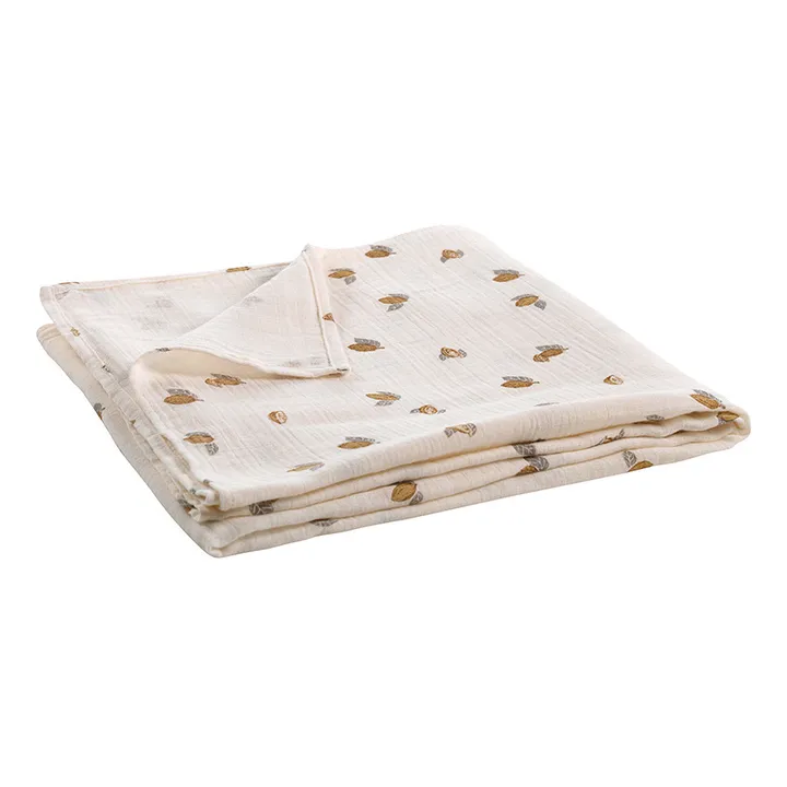 Bonjour Little Couverture Lange Tonka Coton Bio | Blanc
