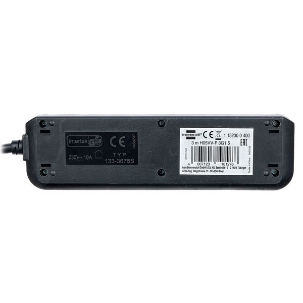 Brennenstuhl Eco-L 3 Way Split Sw 3m BK
