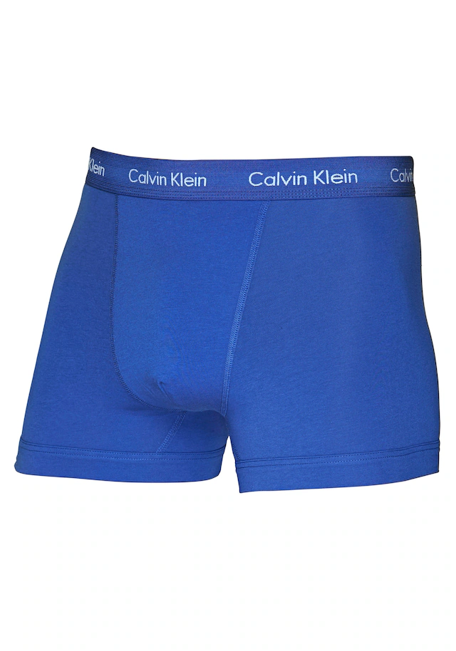 Calvin Klein Underwear Trunk »CK TRUNK 3 PACK«, 3 Stk. in blautönen mit Logo-Elastikbund