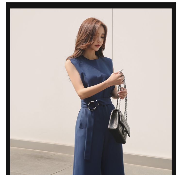 Arabesquito - Mouwloze jumpsuit met wijde pijpen