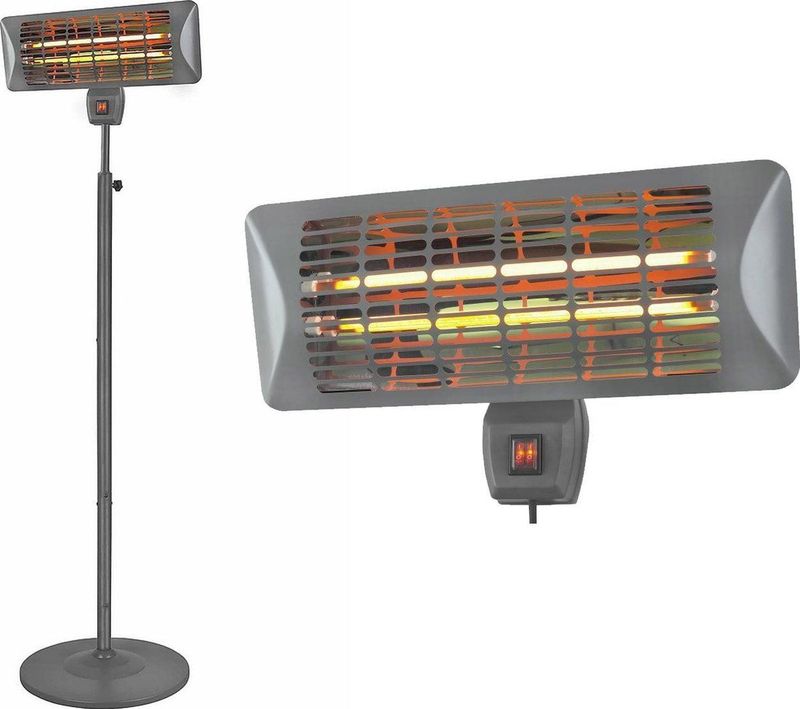 Eurom - Qtime 2000S - Terrasverwarmer - Spatwaterdicht - 2000 Watt