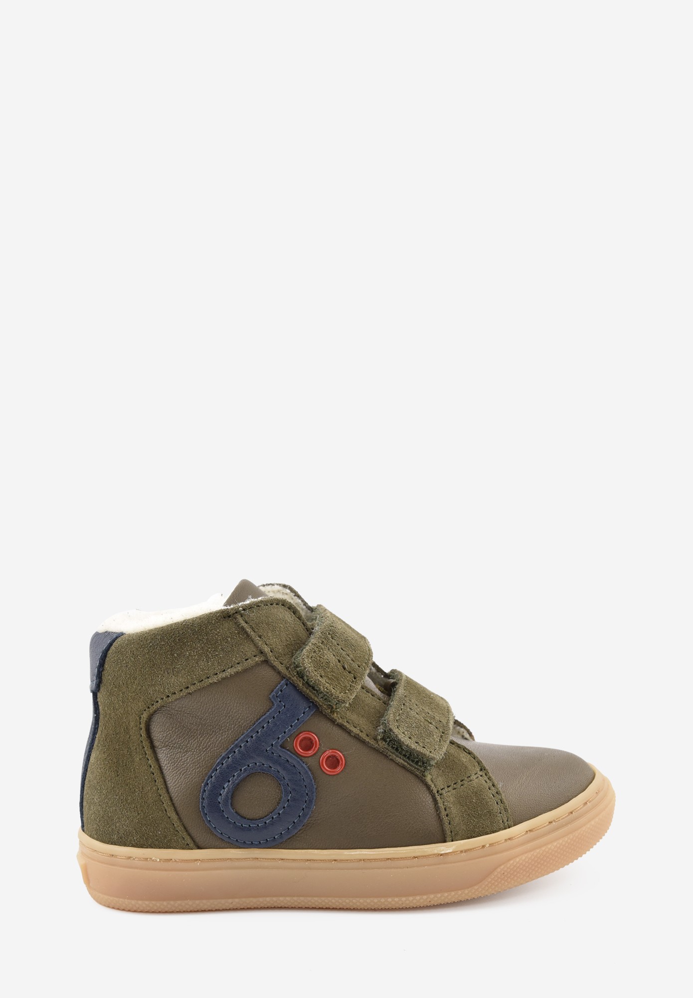 Laax logo Wollfutter Kleinkinder Khaki Blau