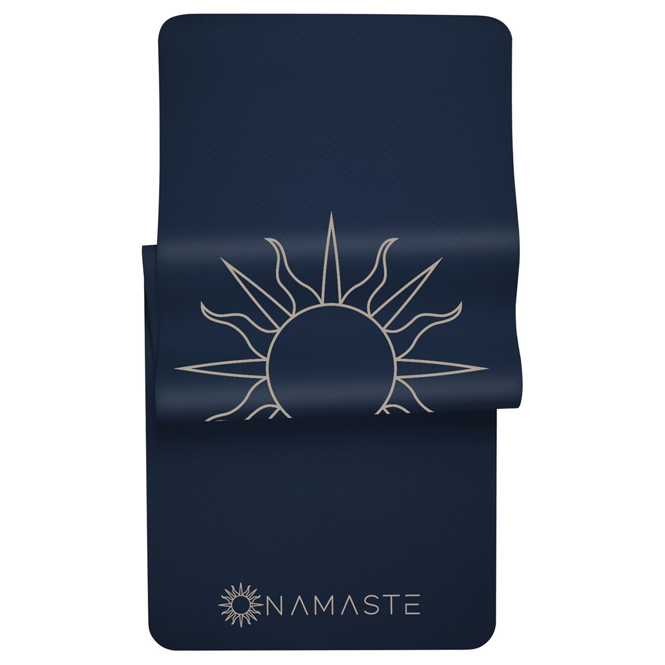 Onamaste Tapis de sport mat bleu marine - 181x61x0.5 cm