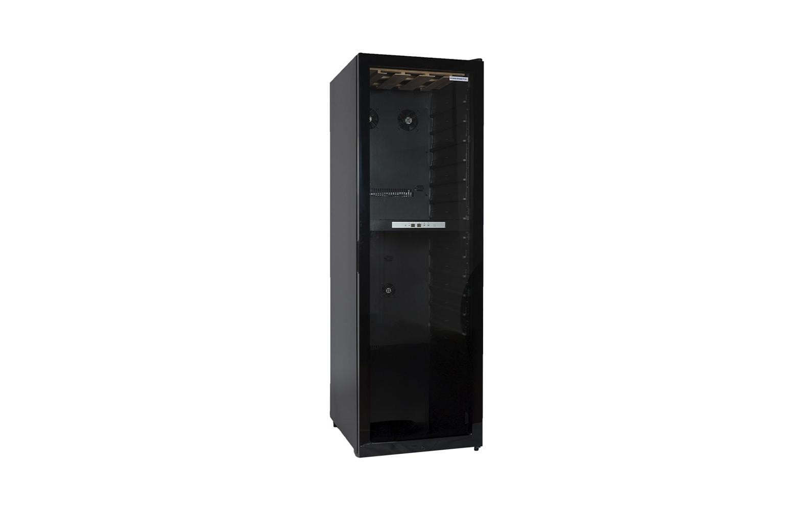 Weinklimaschrank WKH448D Schwarz, Rechts<br>Freistehender Weinkühler