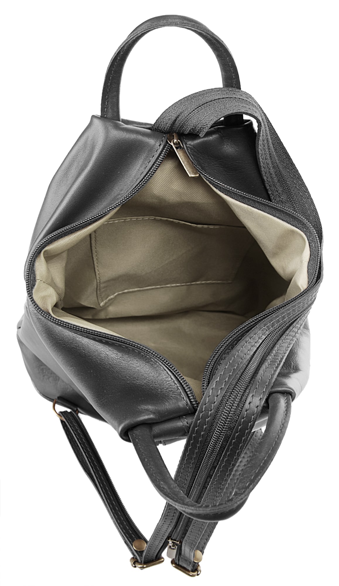Samantha Look Cityrucksack echt Leder, Made in Italy
