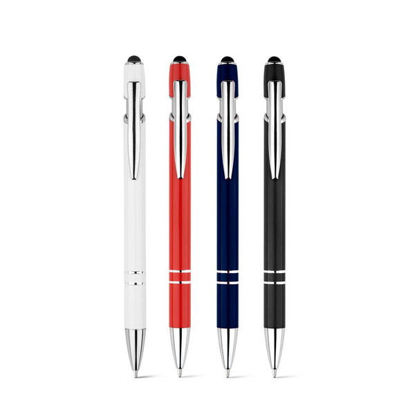 hi!dea 91799 - Stylo à bille avec corps en aluminium recyclé (100% rAL) et pointe tactile