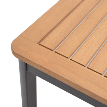 Wakefield eettafel Lyonn grijs aluminium 180x89,3 cm
