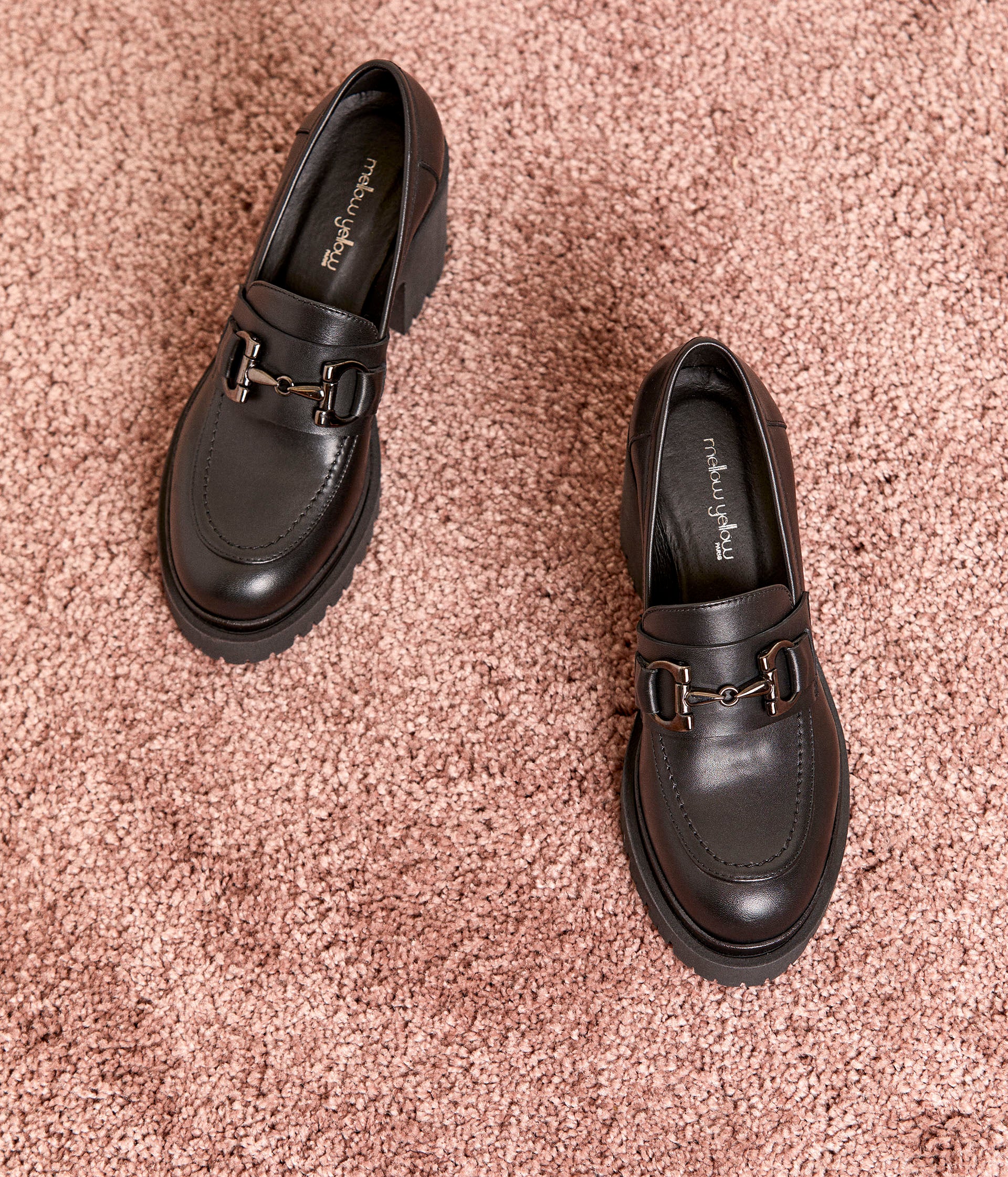 Mocassins crantés cuir Pernille