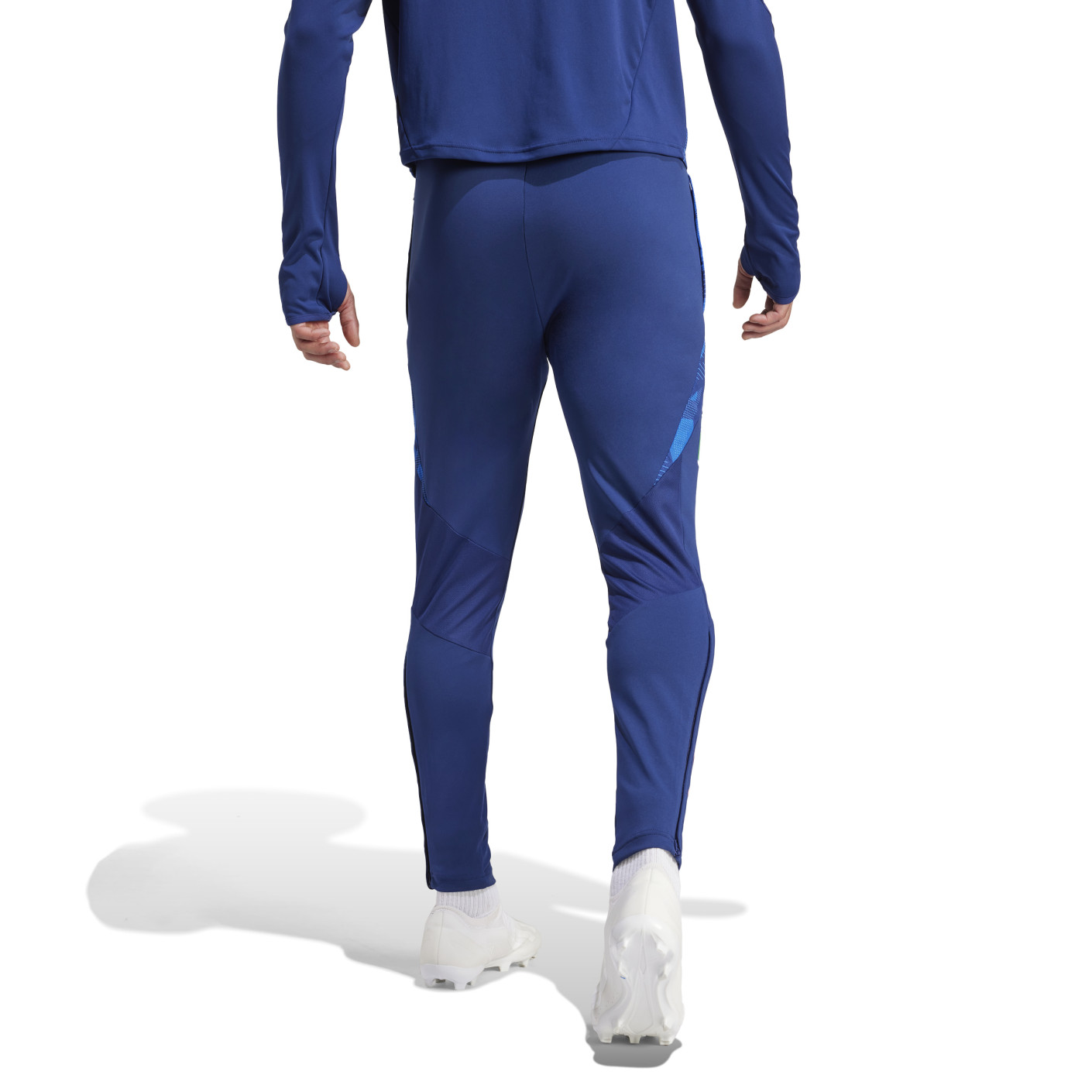 Adidas Italië Trainingsbroek 2024-2026 Donkerblauw Blauw Goud