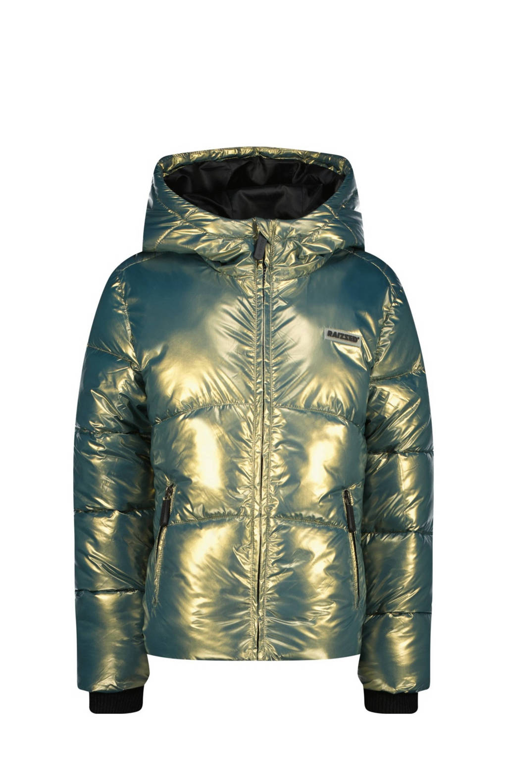 Raizzed gewatteerde winterjas Marly groen metallic