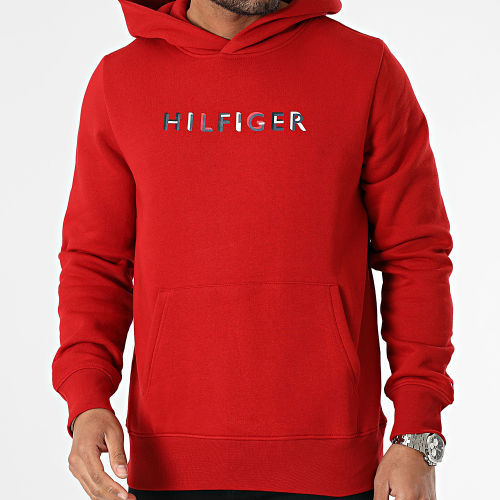 Sweat Capuche Rwb Hilfiger 2014 Rouge