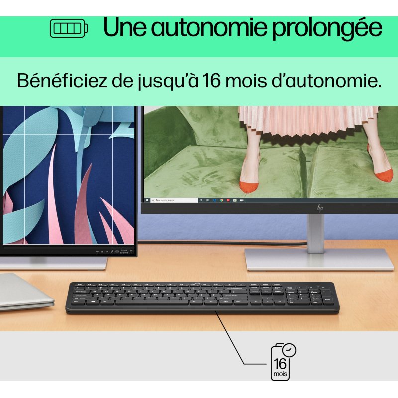 Clavier sans fil silencieux HP 230