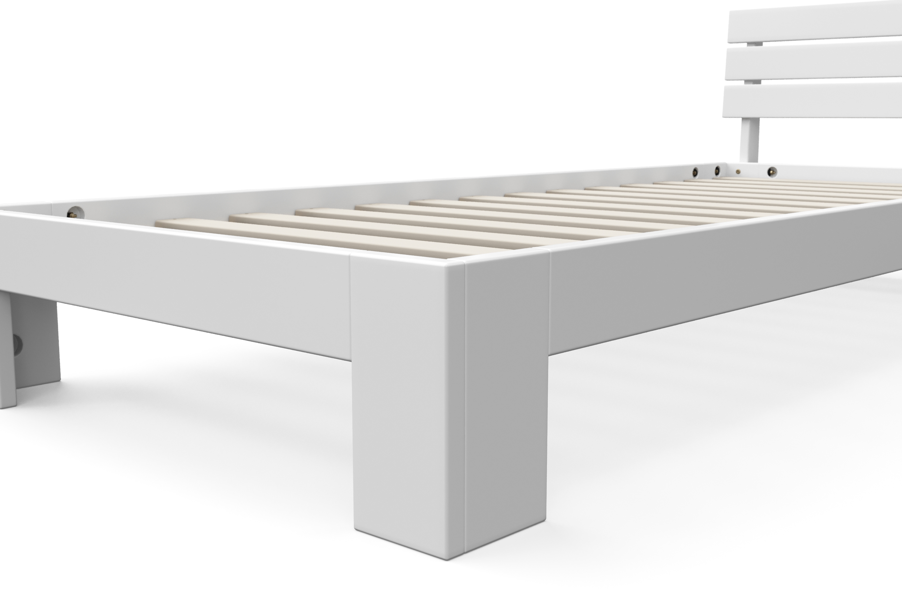 Bett Holz JAYDEN 90 x 200 cm weiss