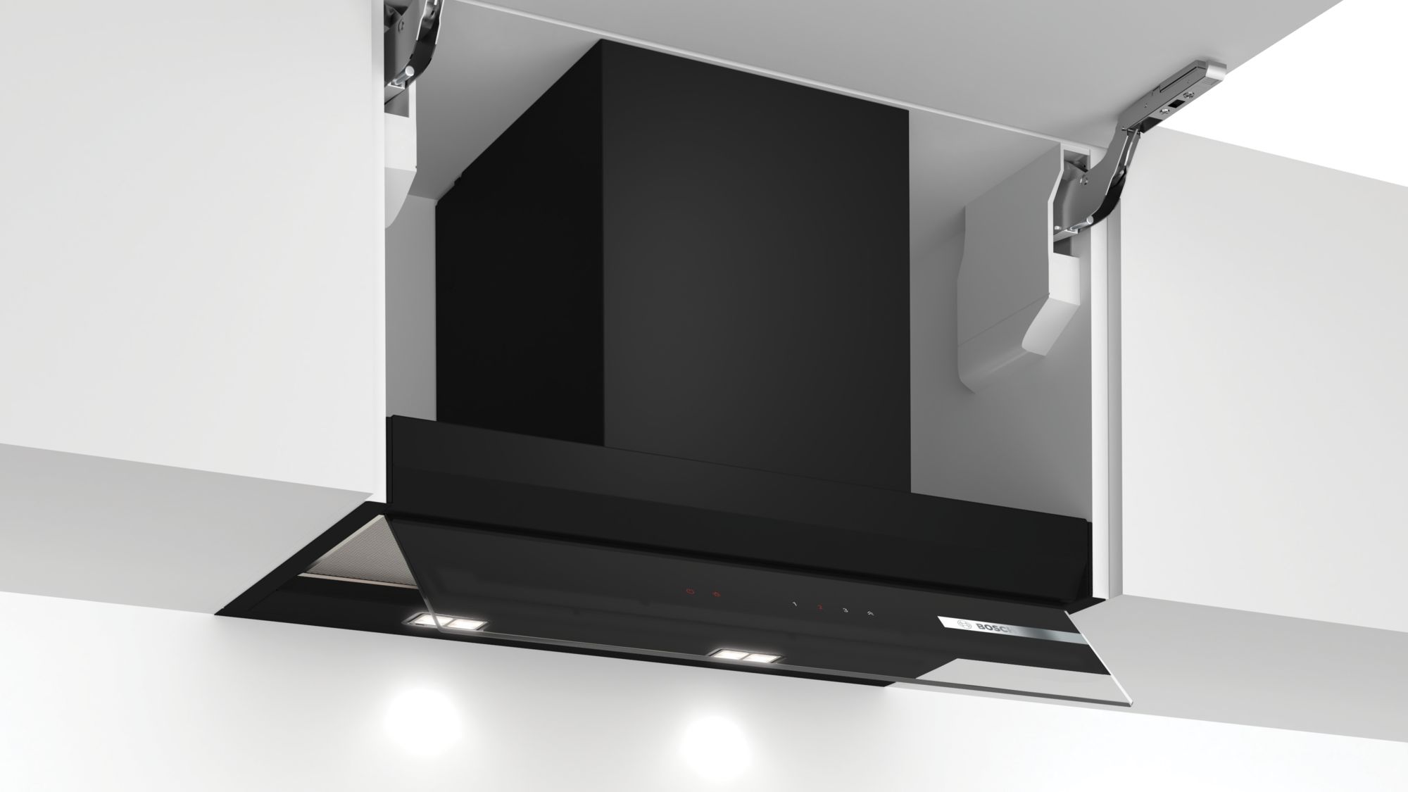 Série 6 Exaustor decorativo integrado 60 cm Vidro preto DBB67AM60