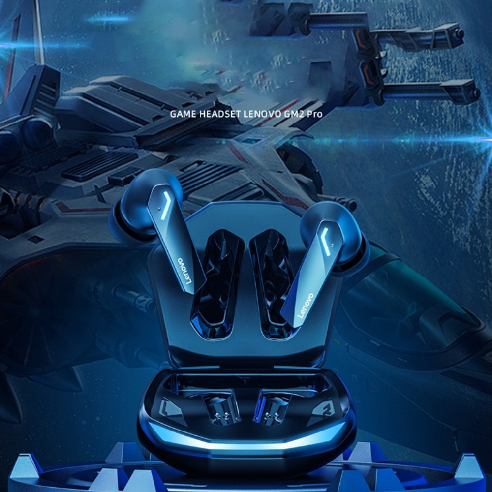 thinkplus GM2PRO TWS Gaming Bluetooth 5.3 In-Ear Kopfhörer True Wireless LED Headset mit Noise Cancelling   Ladecase (IPX5) - Schwarz