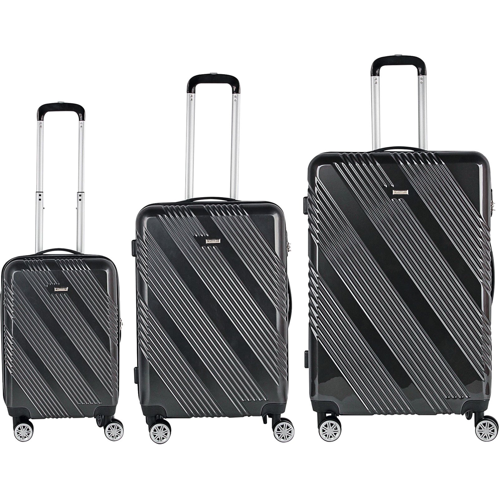 Koffer Tom S 59x37x23cm anthrazit 4R