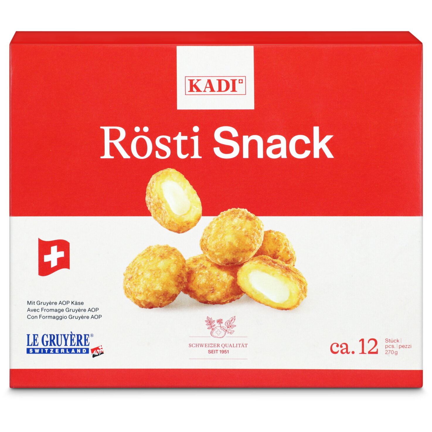Kadi Rösti Snack Gruyère AOP
