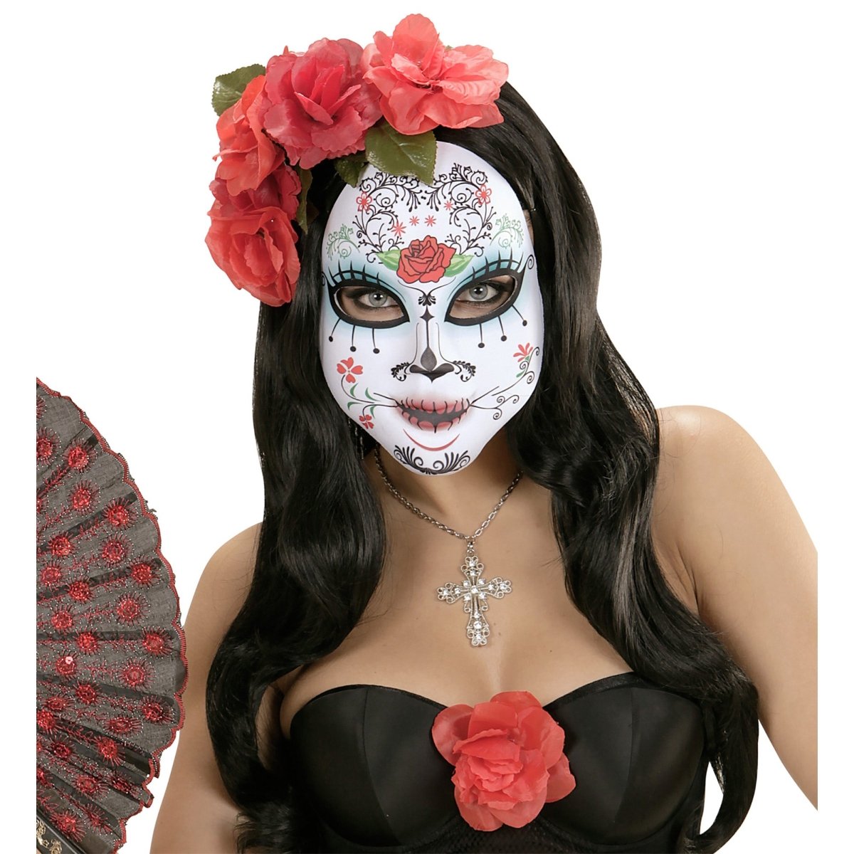 Dia De Los Muertos Masker Gekleurd