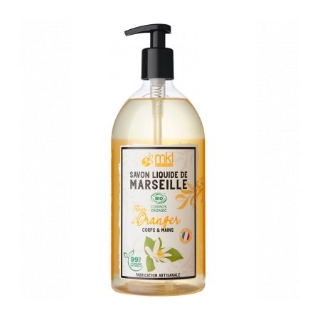 Savon Liquide de Marseille Fleur d'Oranger Bio 1 L