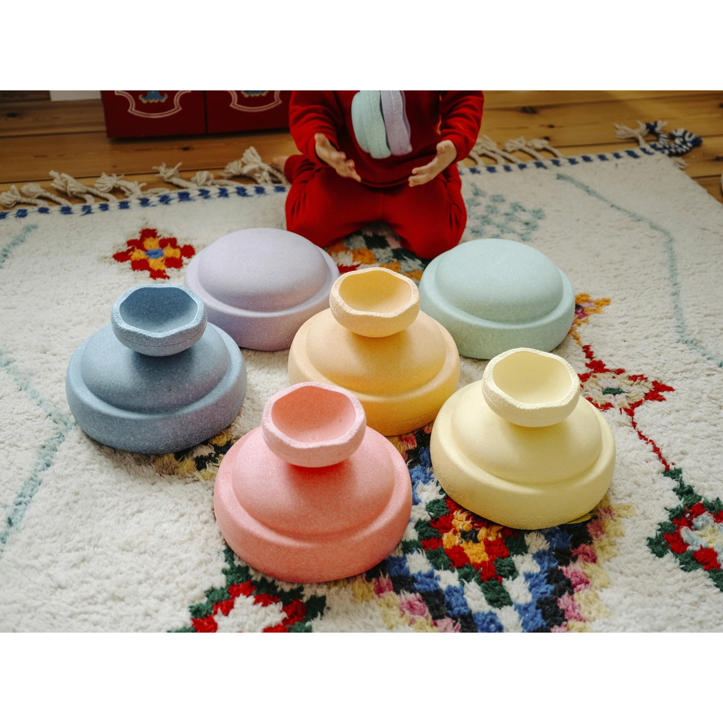Stapelstein Stapelstein Original Mini rainbow pastel