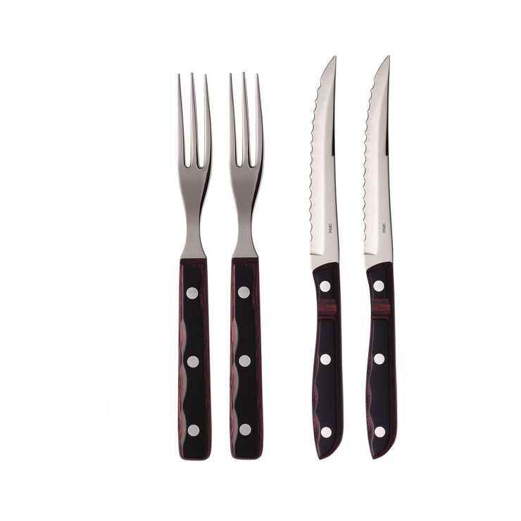 Gense Old Farmer Classic grillbestik 4 dele Sort