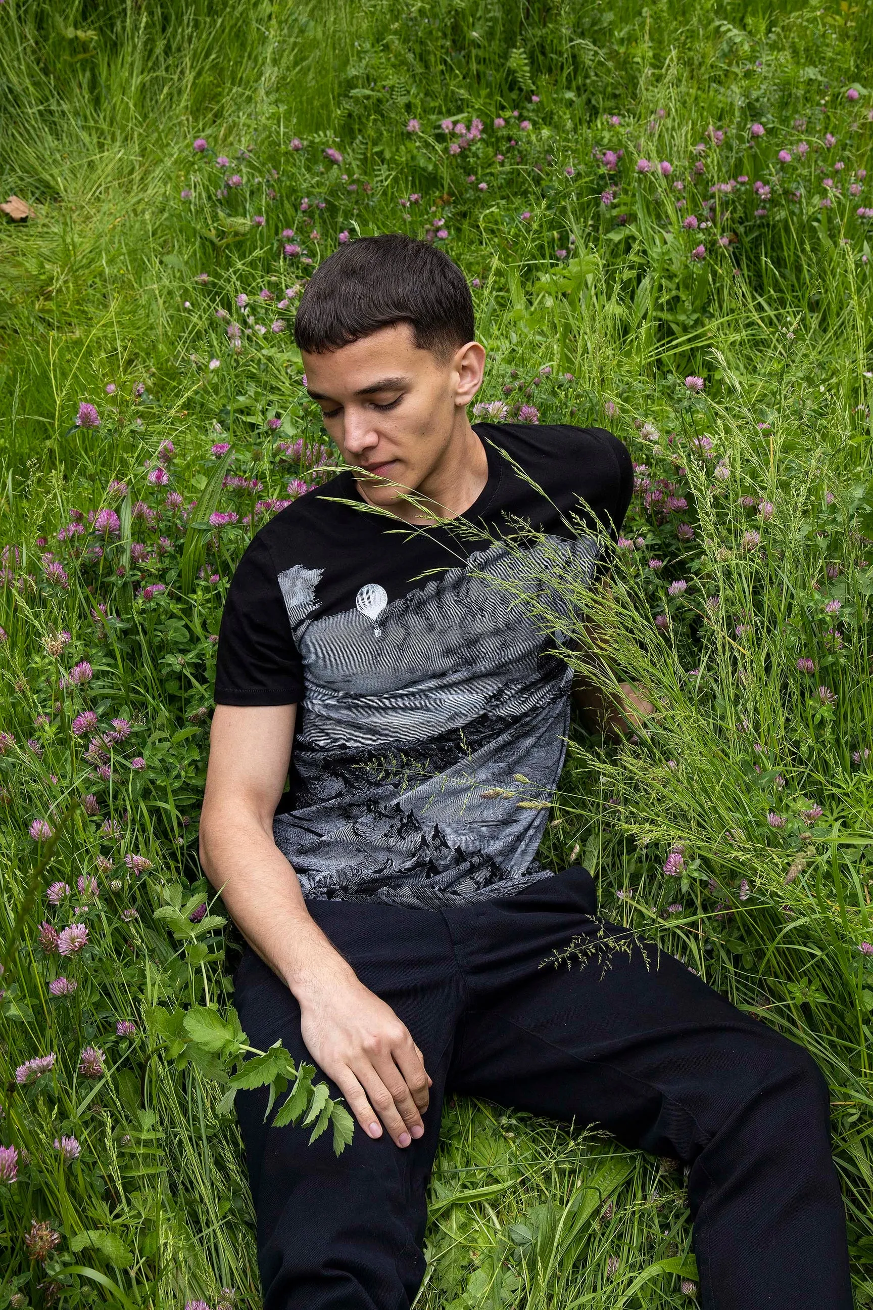 T-Shirt imprimé montagne Misericordia