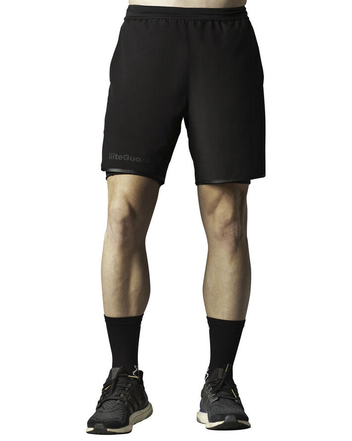Liiteguard Glu-Tech 2-i-1 løbeshorts Sort