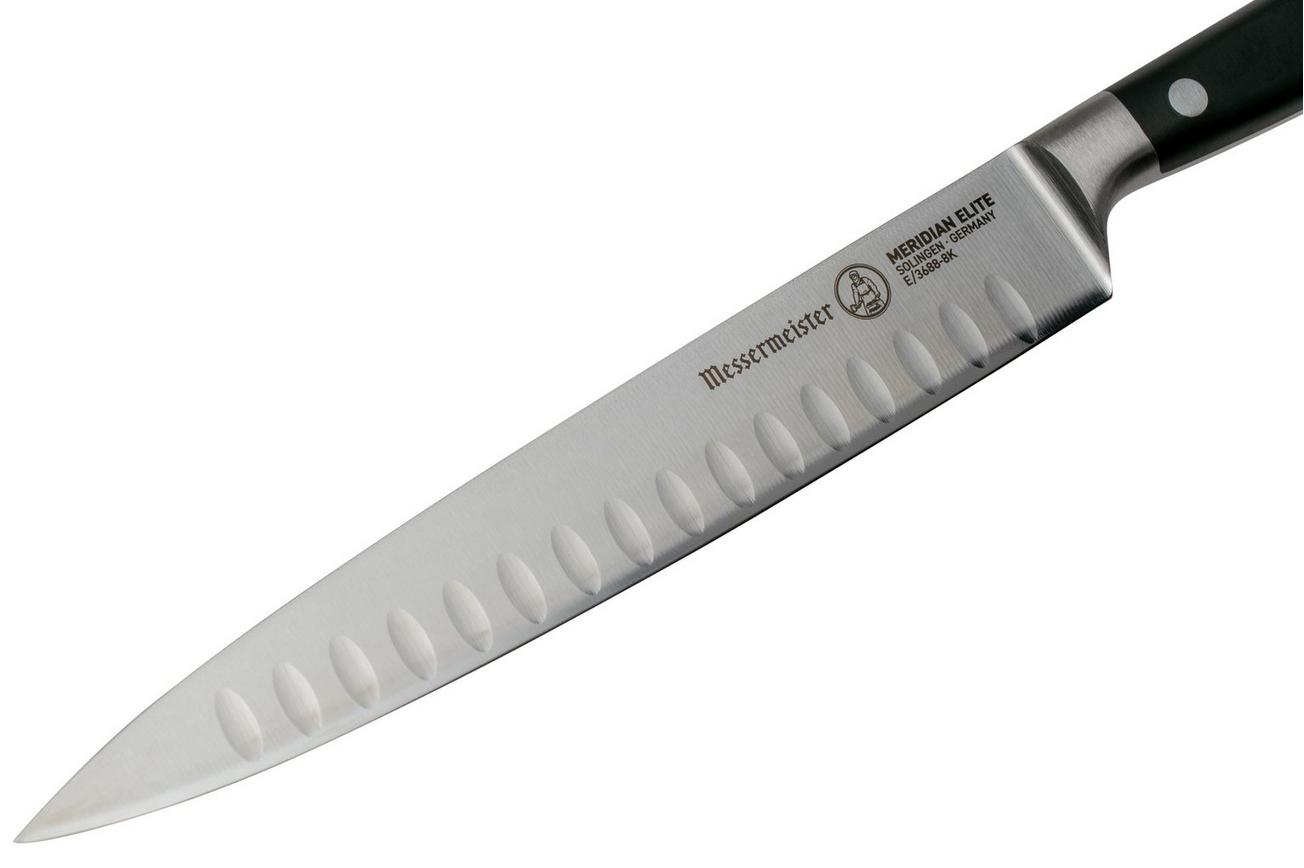Messermeister Meridian Elite E-3688-8K vleesmes met kuiltjes, 20 cm