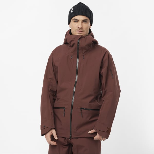 Veste de ski SALOMON ABSOLUTE 3L JKT RUM RAISIN