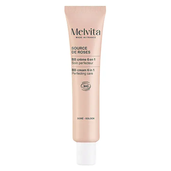 Melvita Source of Roses BB Cream Perfecting Care Golden Tint Orgânico 40ml