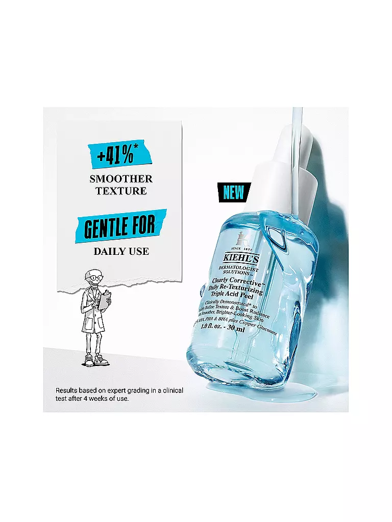 KIEHL'S Clearly Corrective™ Re-Texturizing Triple Acid Peel 30ml keine Farbe