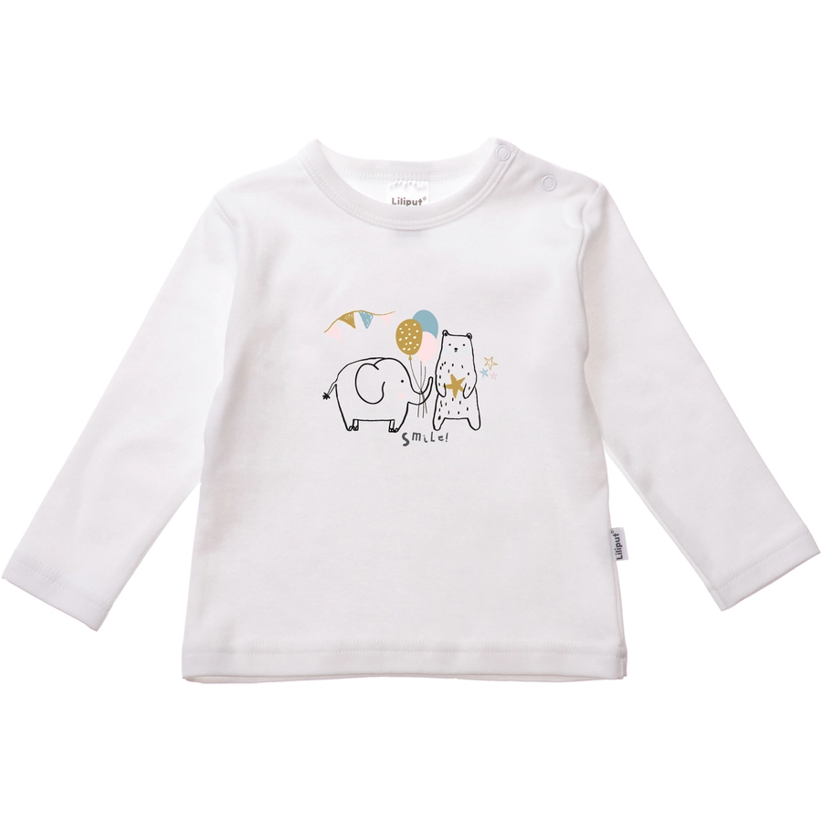 Liliput Langarmshirts grau-weiss