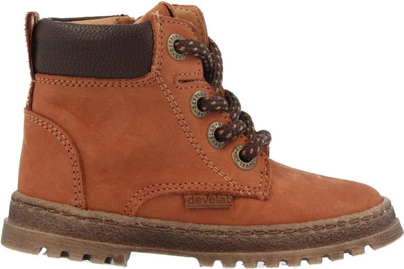 Develab 45841 Boots Jongens - Cognac - Maat 23
