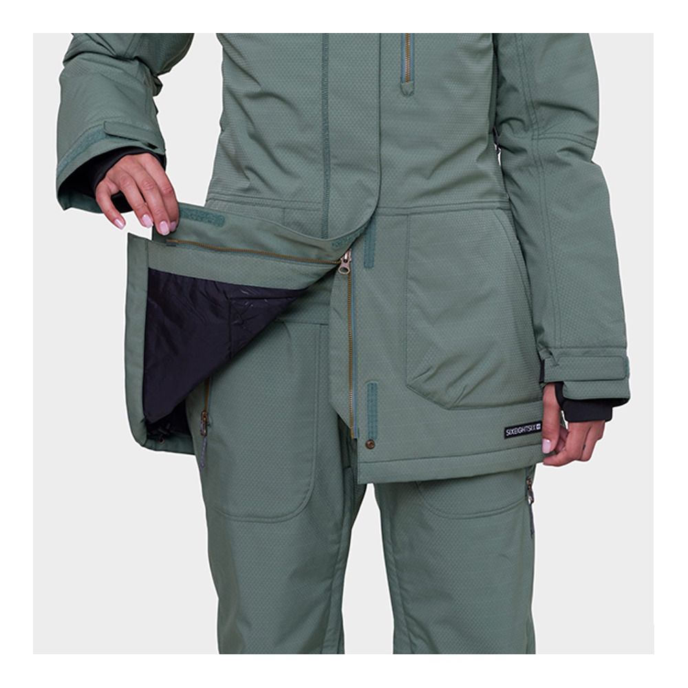 686 SPIRIT - Veste ski Femme cypress green jacquard