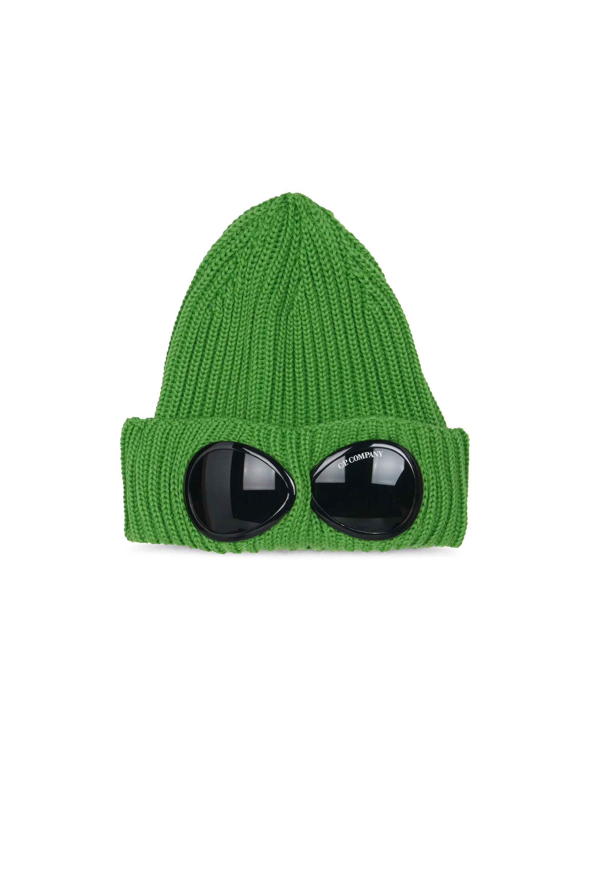 C.P. COMPANY Bonnets  EXTRAFINE MERINO WOOL GOGGLE BEANIE Vert