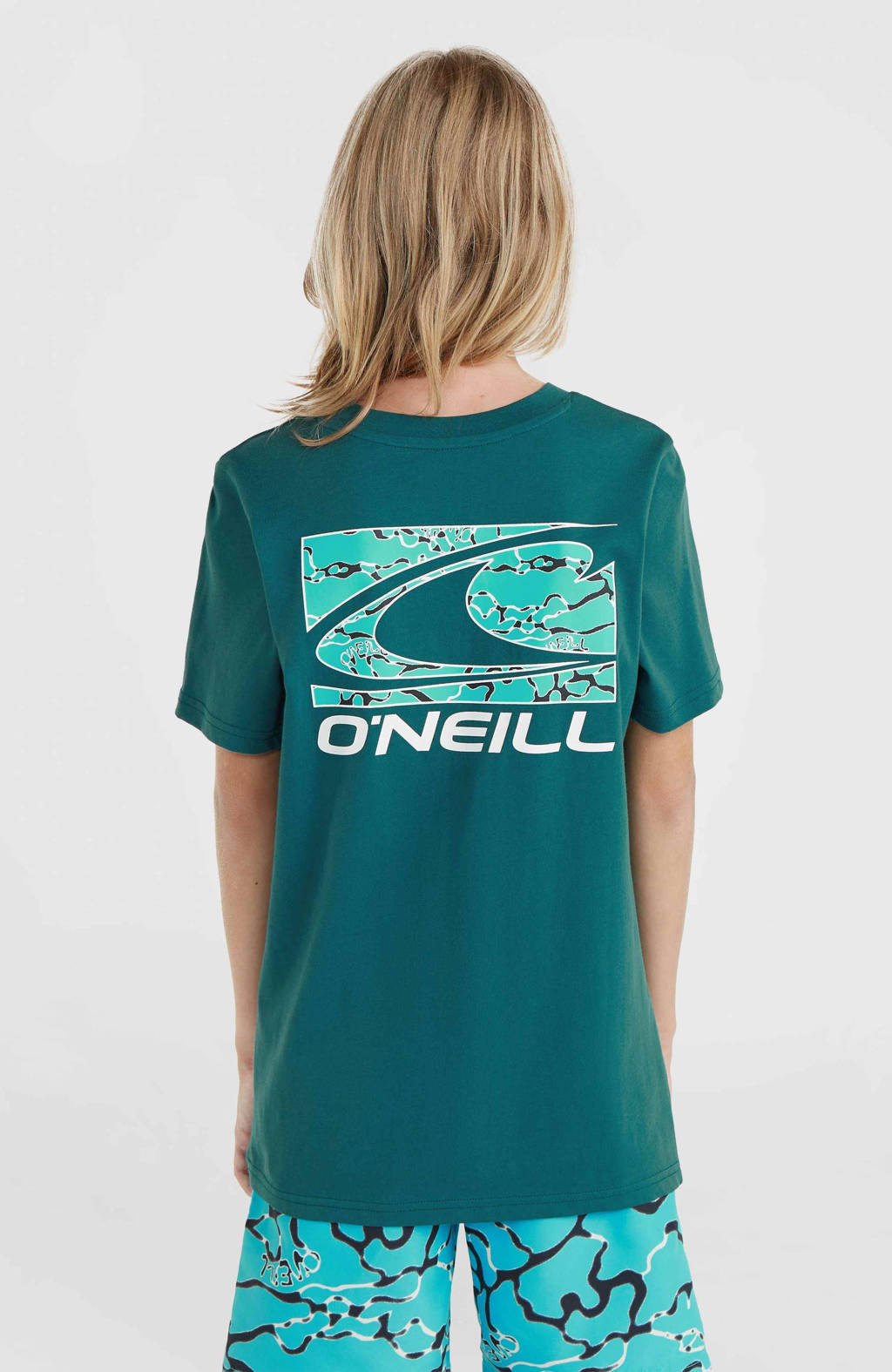 O'Neill T-shirt met backprint groen