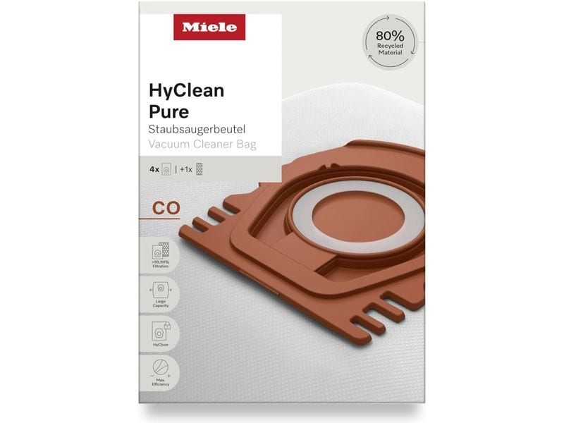 Miele Staubsaugerbeutel HyClean Pure CO 4 Stück Staubsaugerbeutel