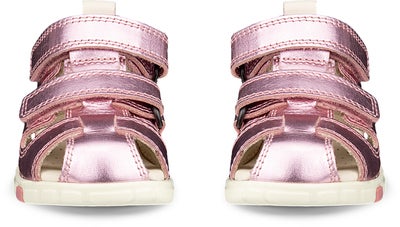 Ecco Mini Stride Sandaler, Old Rose Metallic