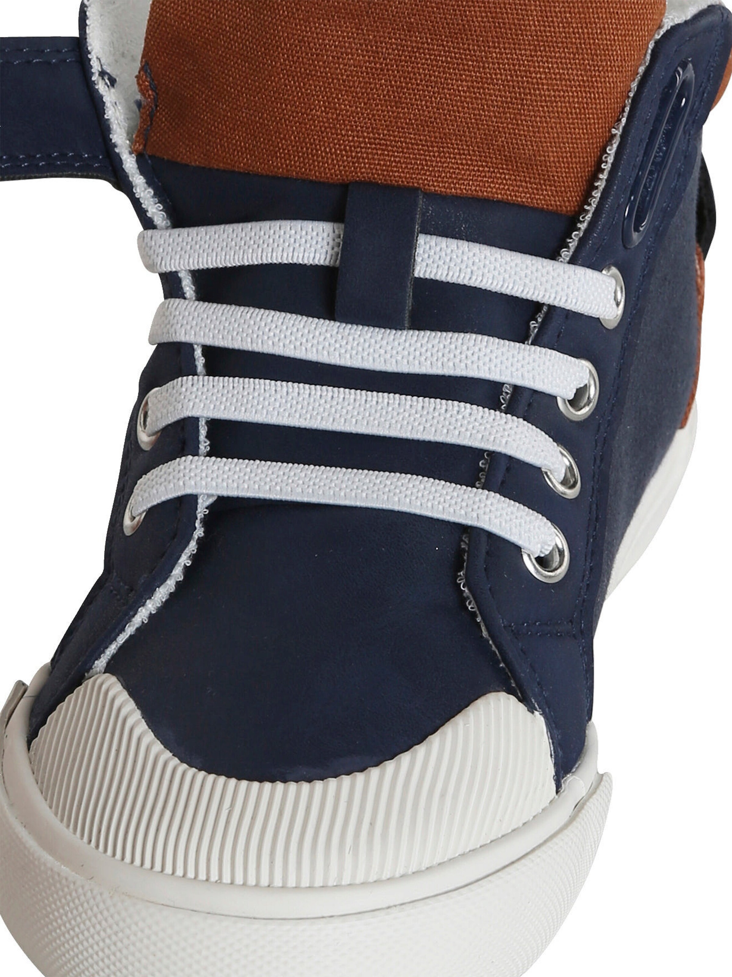 Vertbaudet Kinder High Sneakers mit Anziehtrick marine