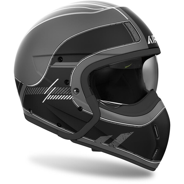 Airoh - Casque J 110 Raster Noir / Gris / Mat